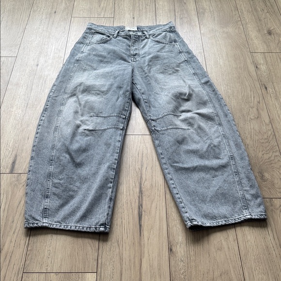 We The Free Wide Leg Relaxed Fit Gray Jeans Women’s Size 30 - Picture 2 of 14